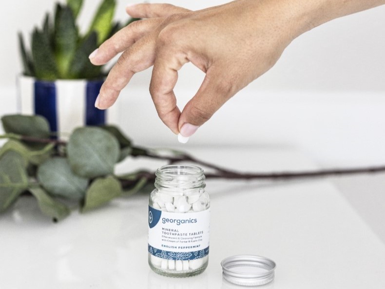 Minerální zubní tablety - Máta peprná - Georganics